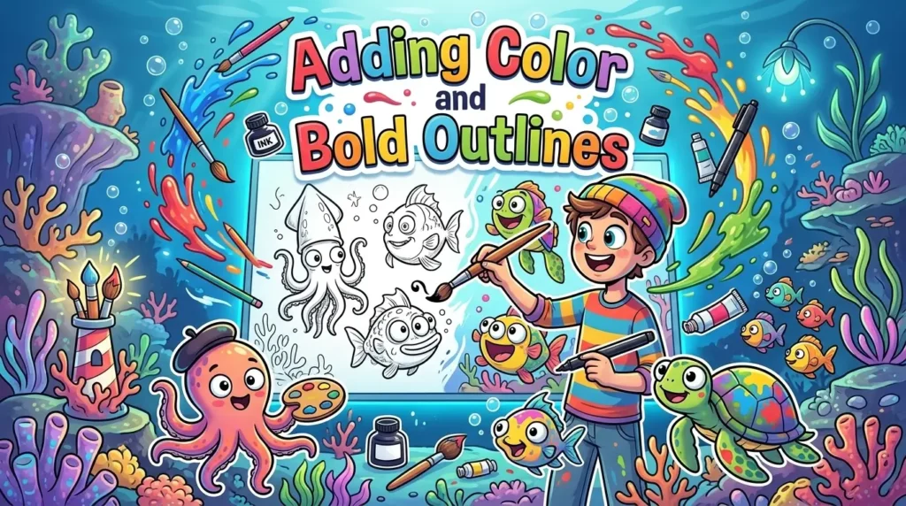 Adding Color and Bold Outlines