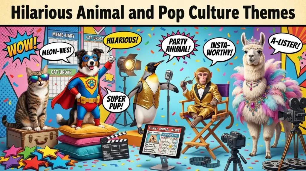 Hilarious Animal and Pop Culture Themes