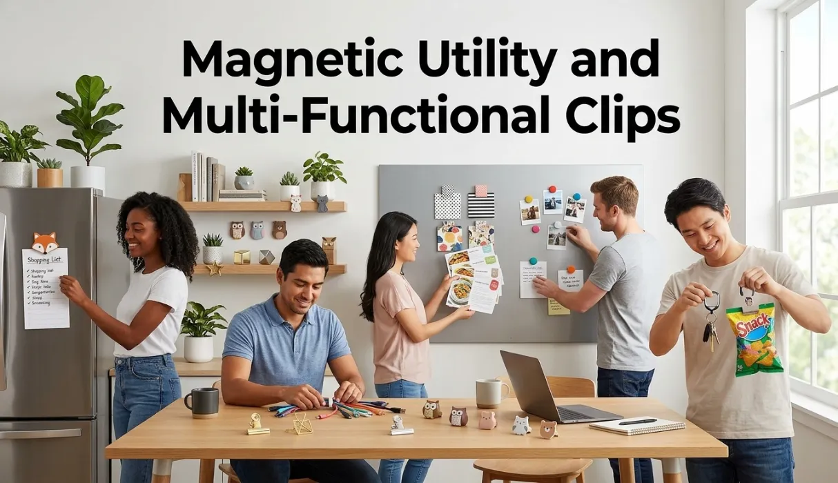 Magnetic Utility and Multi-Functional Clips
