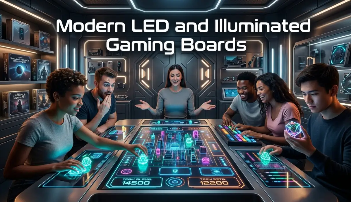 Modern LED and Illuminated Gaming Boards