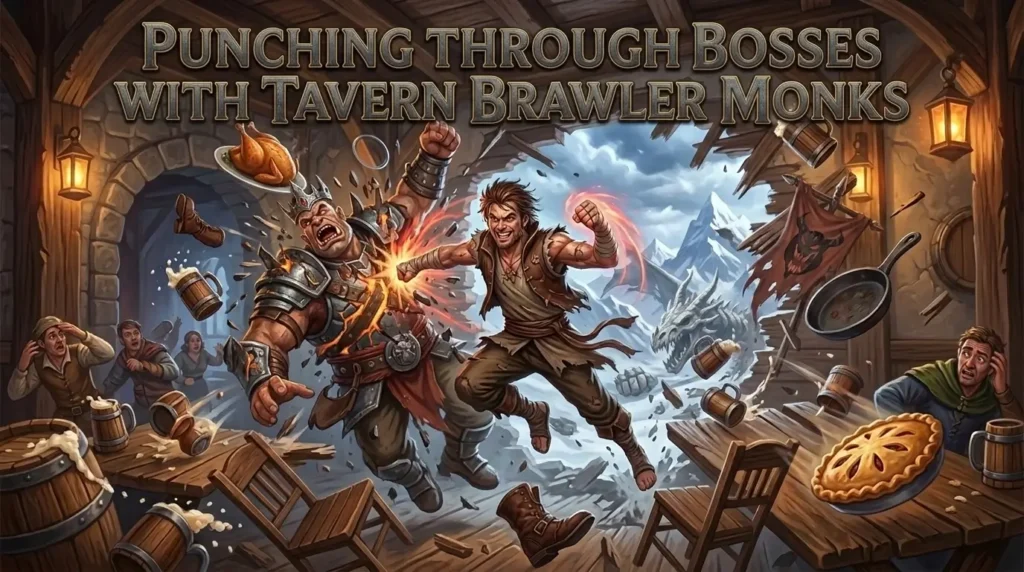Punching Through Bosses with Tavern Brawler Monks