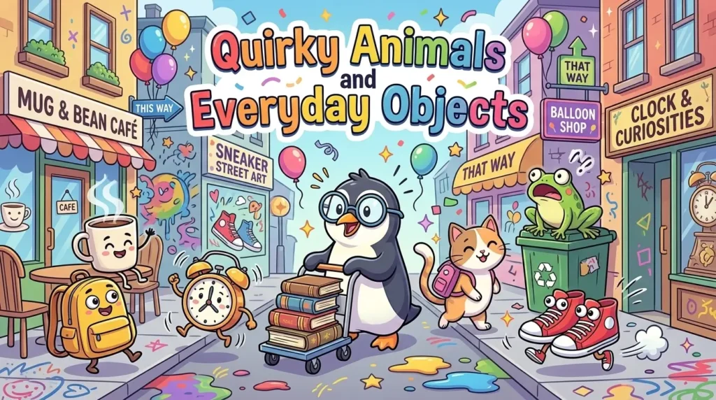 Quirky Animals and Everyday Objects