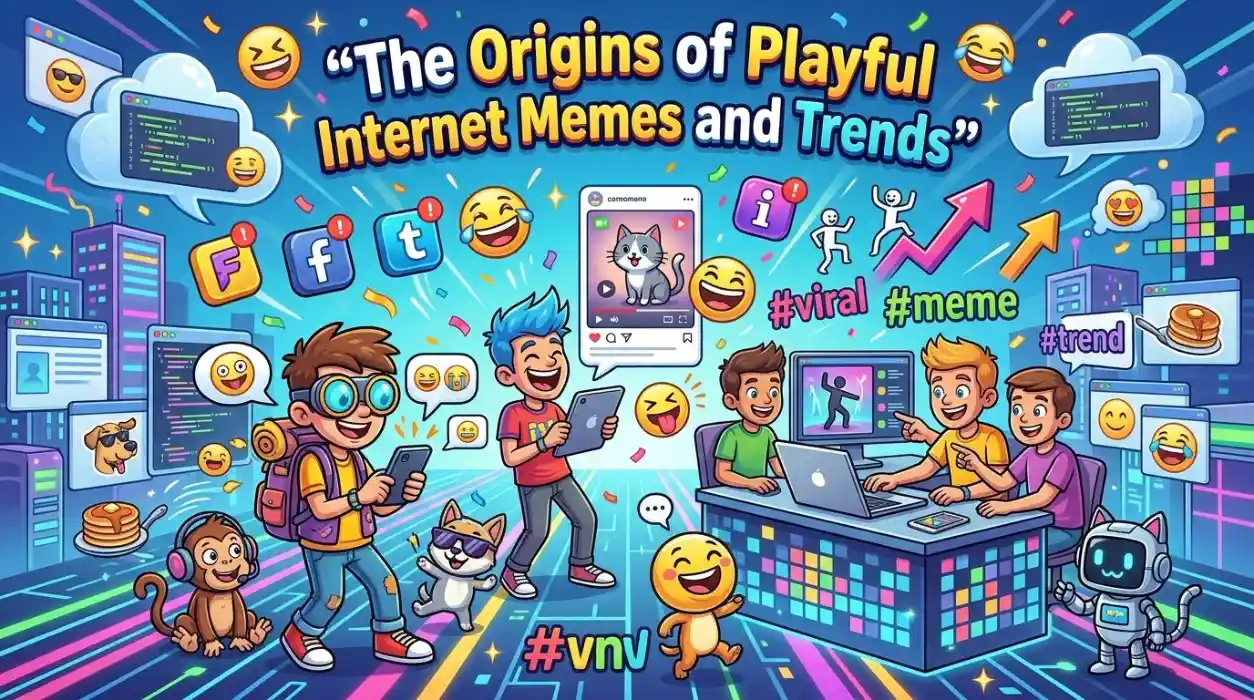 The Origins of Playful Internet Memes and Trends