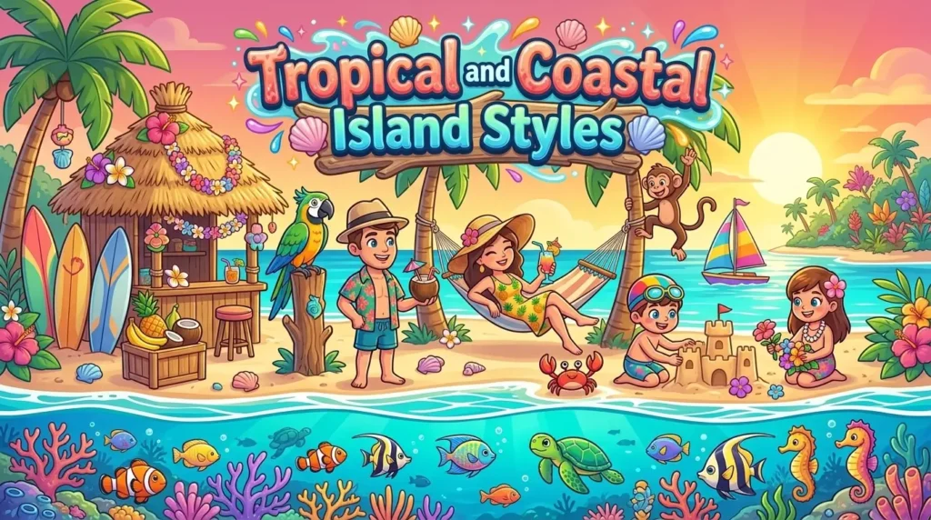 Tropical and Coastal Island Styles