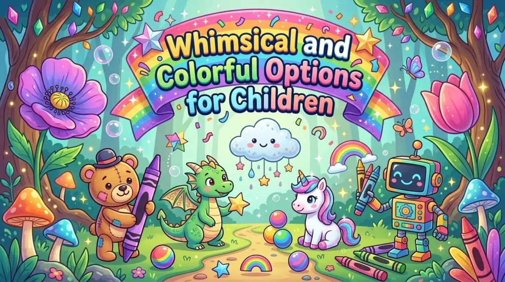 Whimsical and Colorful Options for Children