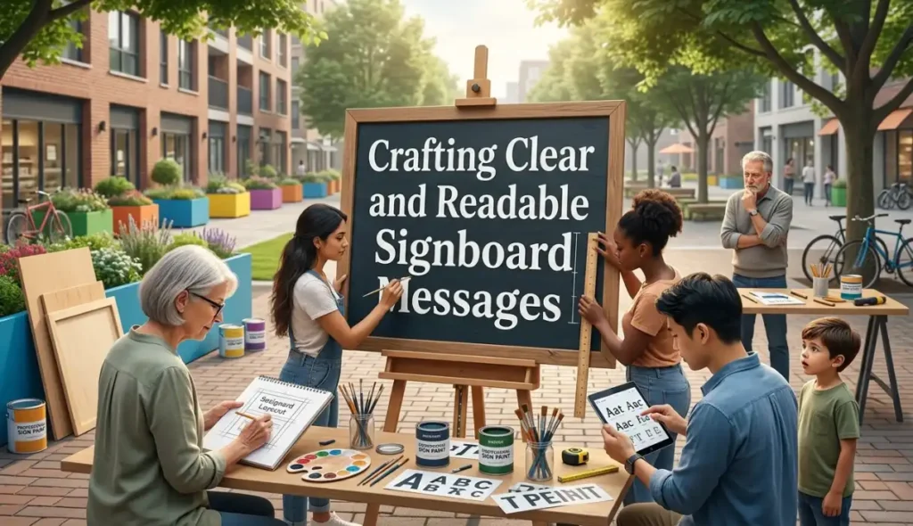 Crafting Clear and Readable Signboard Messages