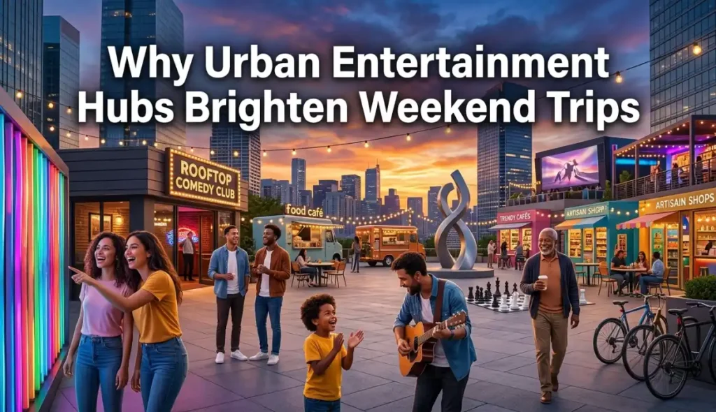 Why Urban Entertainment Hubs Brighten Weekend Trips
