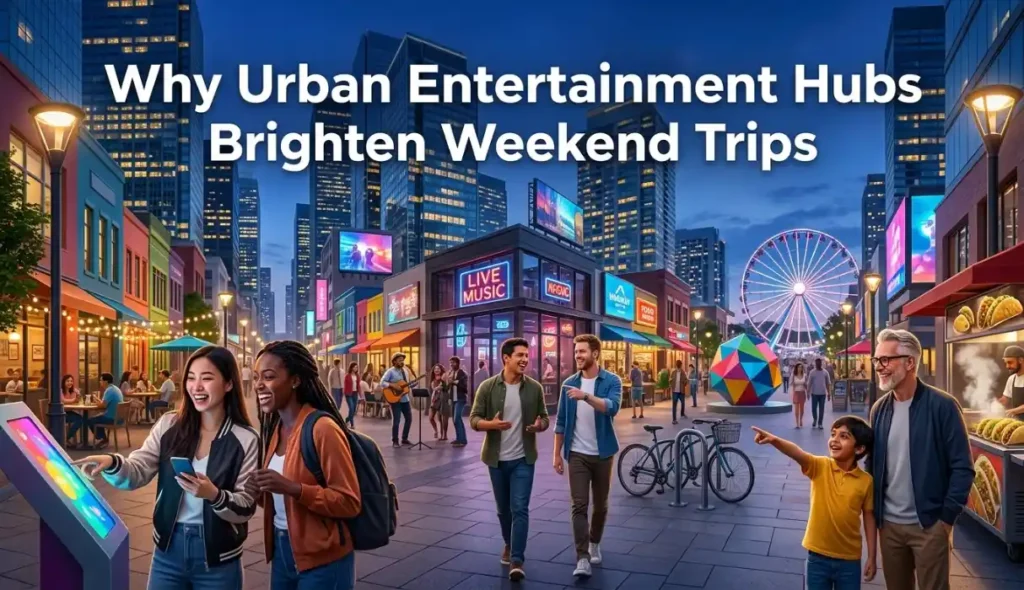 Why Urban Entertainment Hubs Brighten Weekend Trips