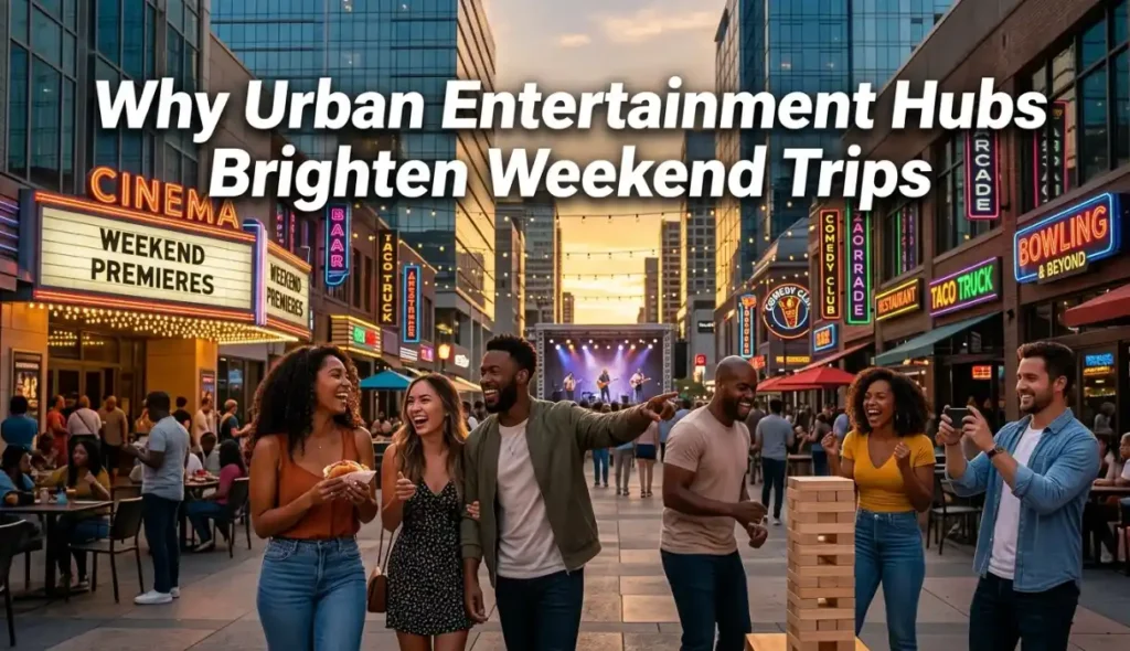 Why Urban Entertainment Hubs Brighten Weekend Trips