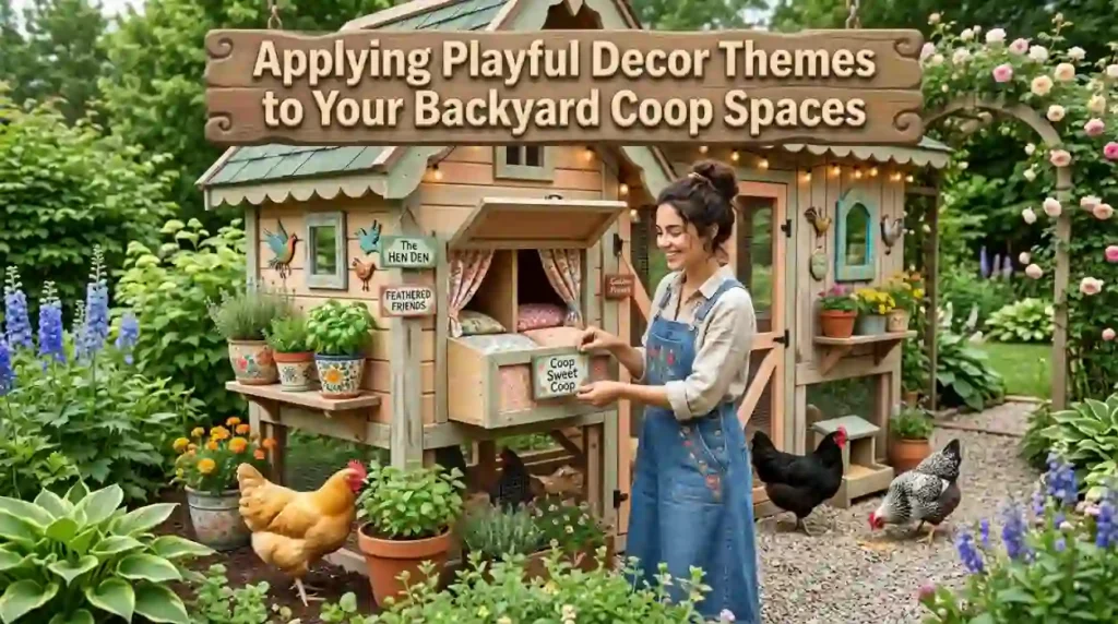 Applying Playful Decor Themes to Your Backyard Coop Spaces
