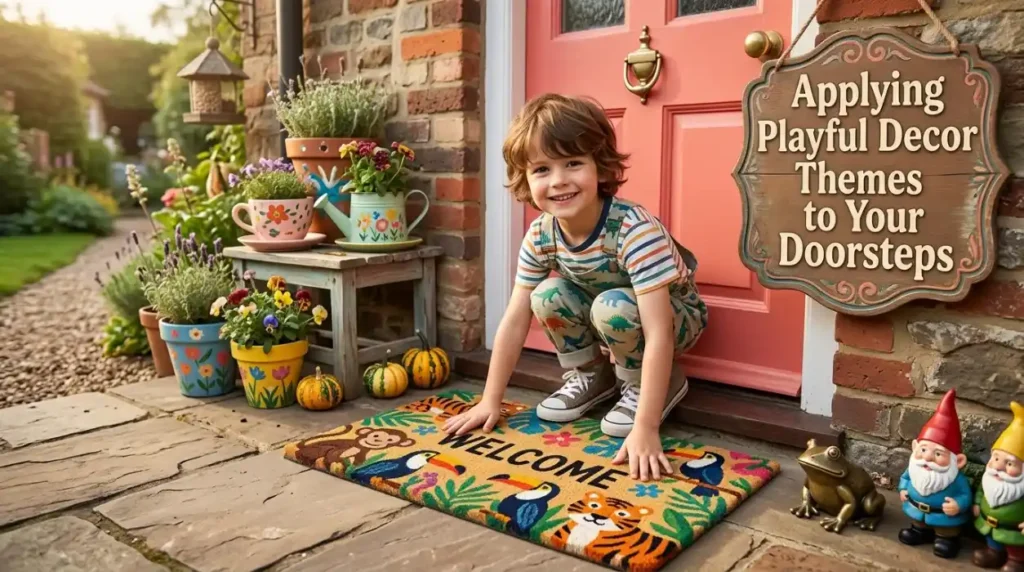 Applying Playful Decor Themes to Your Doorsteps