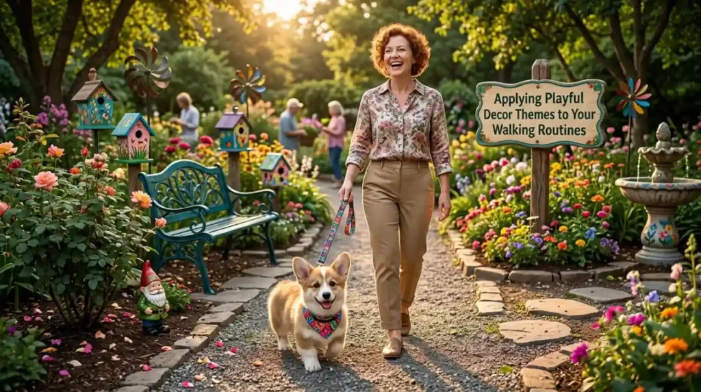 Applying Playful Decor Themes to Your Walking Routines