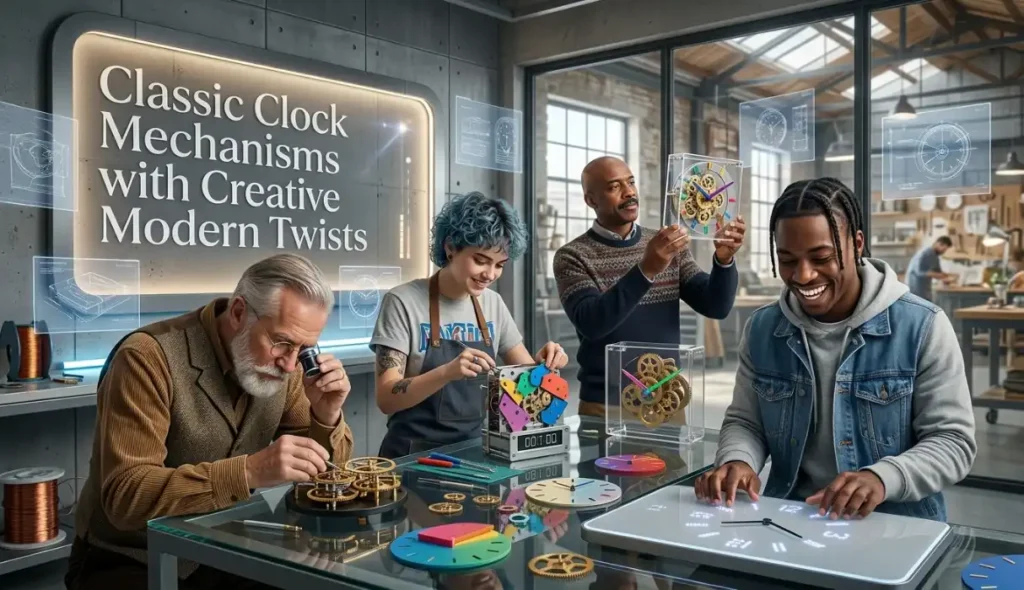 Classic Clock Mechanisms with Creative Modern Twists