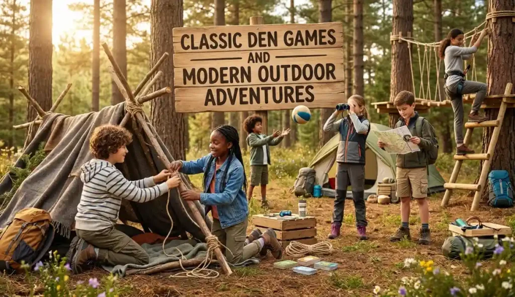 Classic Den Games and Modern Outdoor Adventures