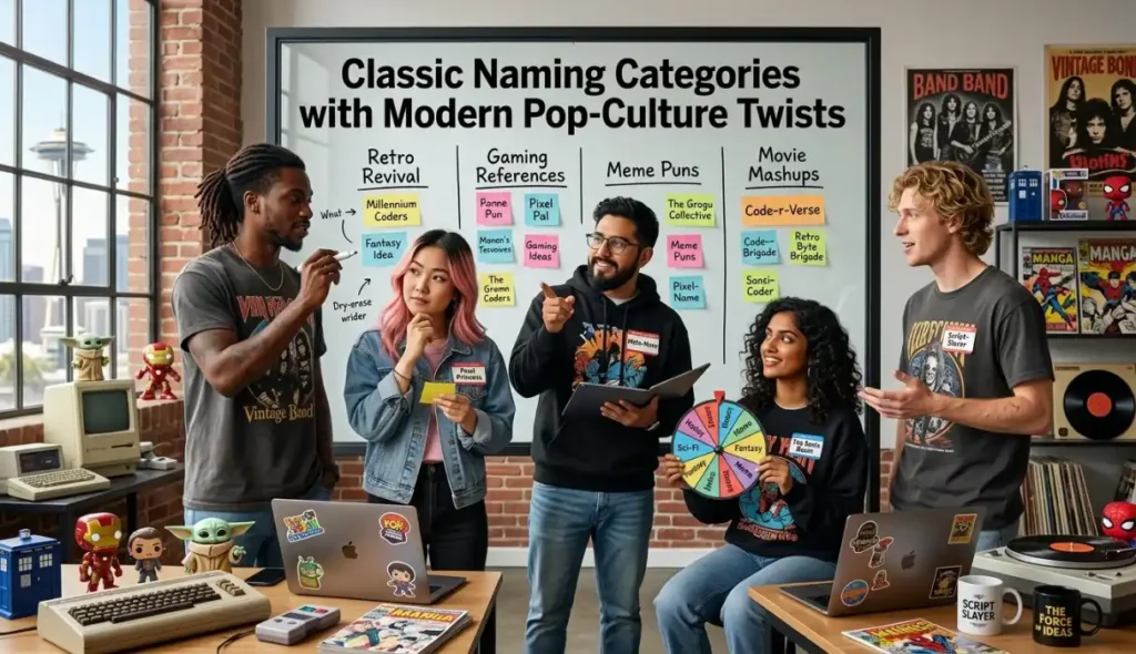 Classic Naming Categories with Modern Pop-Culture Twists