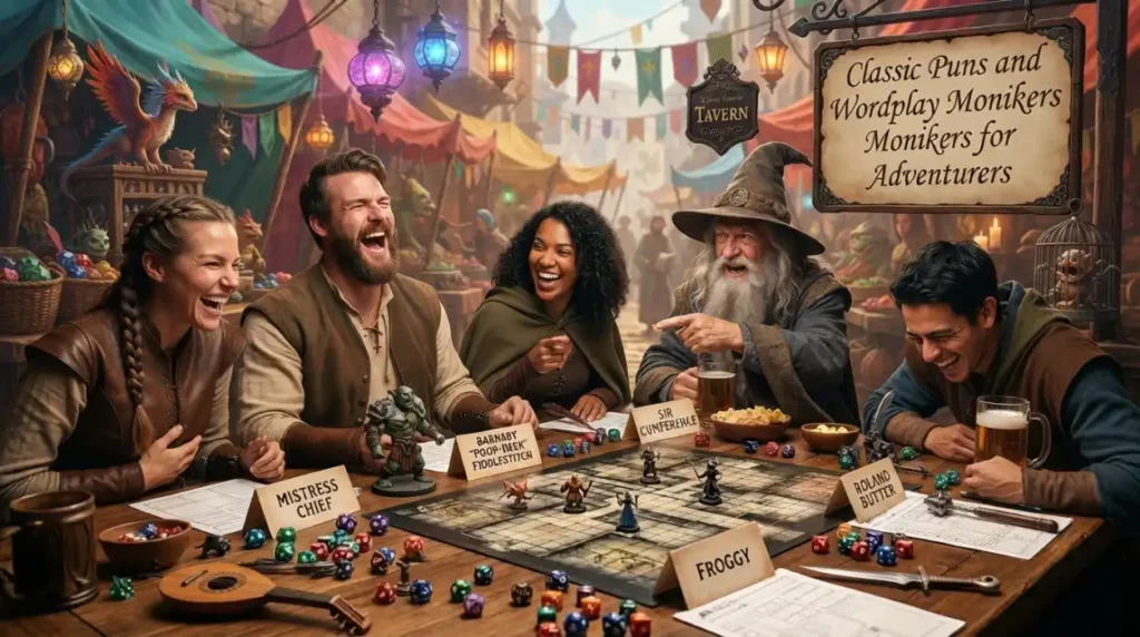 Classic Puns and Wordplay Monikers for Adventurers