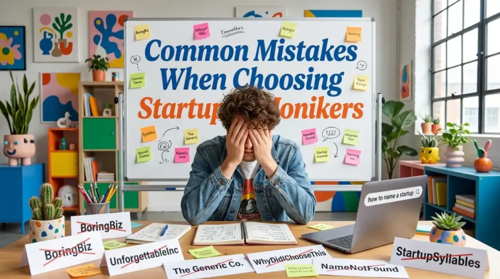 Common Mistakes When Choosing Startup Monikers