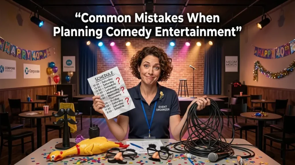 Common Mistakes When Planning Comedy Entertainment