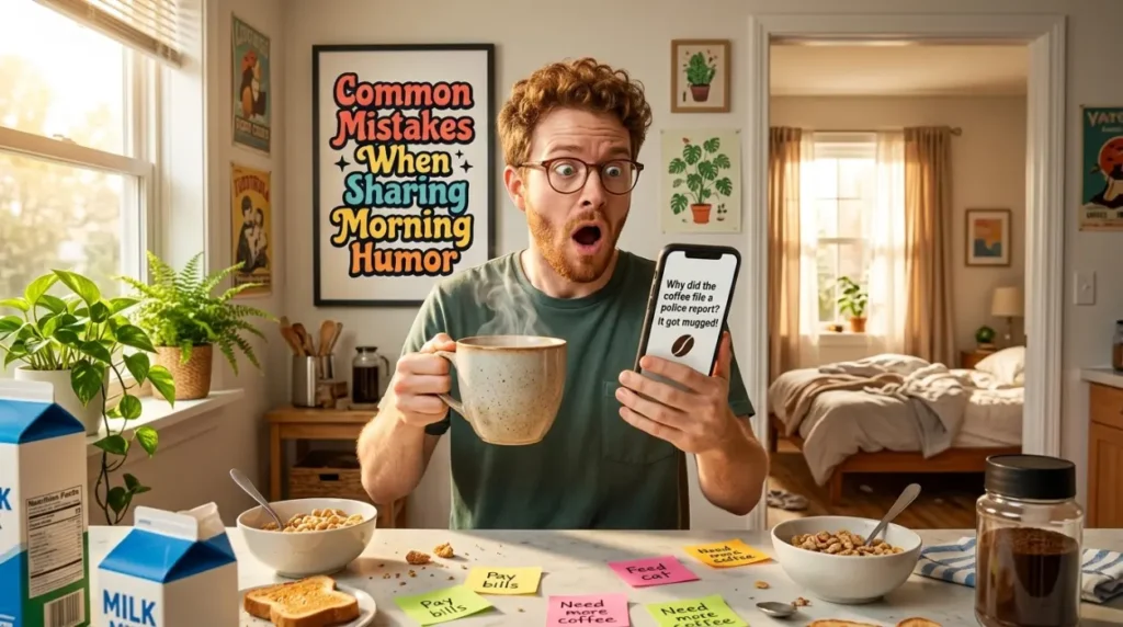 Common Mistakes When Sharing Morning Humor