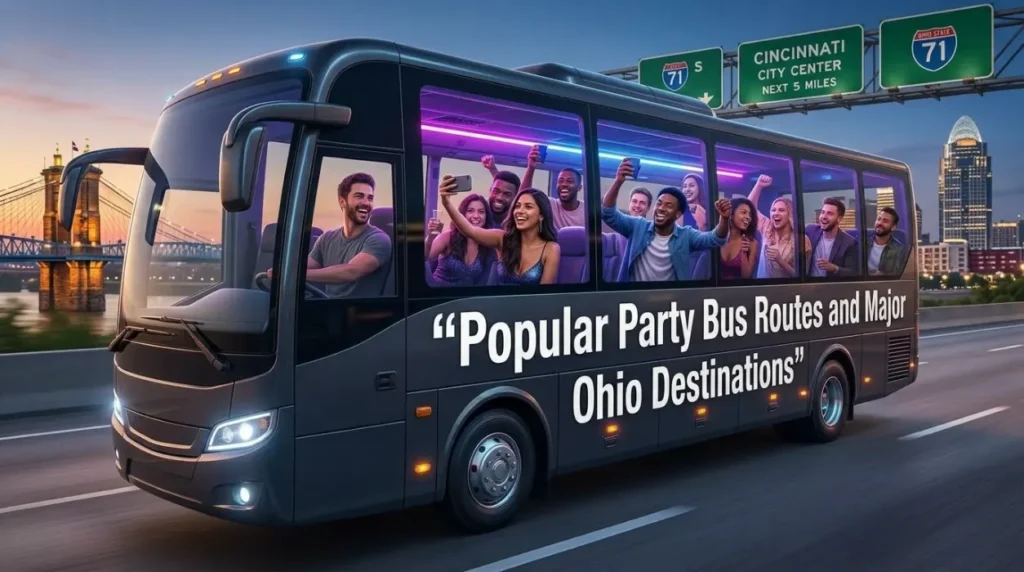 Popular Party Bus Routes and Major Ohio Destinations