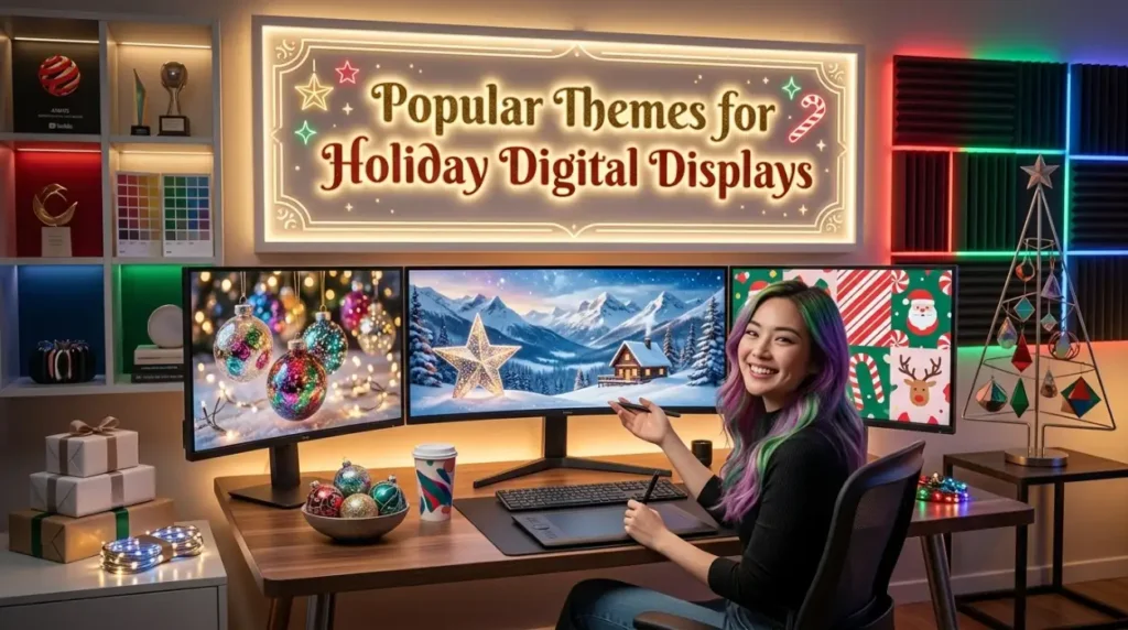 Popular Themes for Holiday Digital Displays