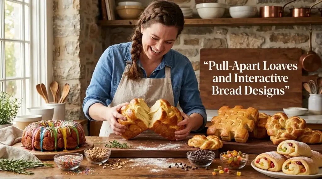 Pull-Apart Loaves and Interactive Bread Designs