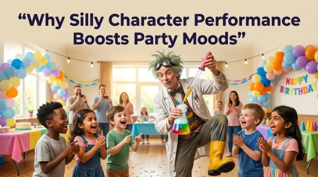 Why Silly Character Performance Boosts Party Moods