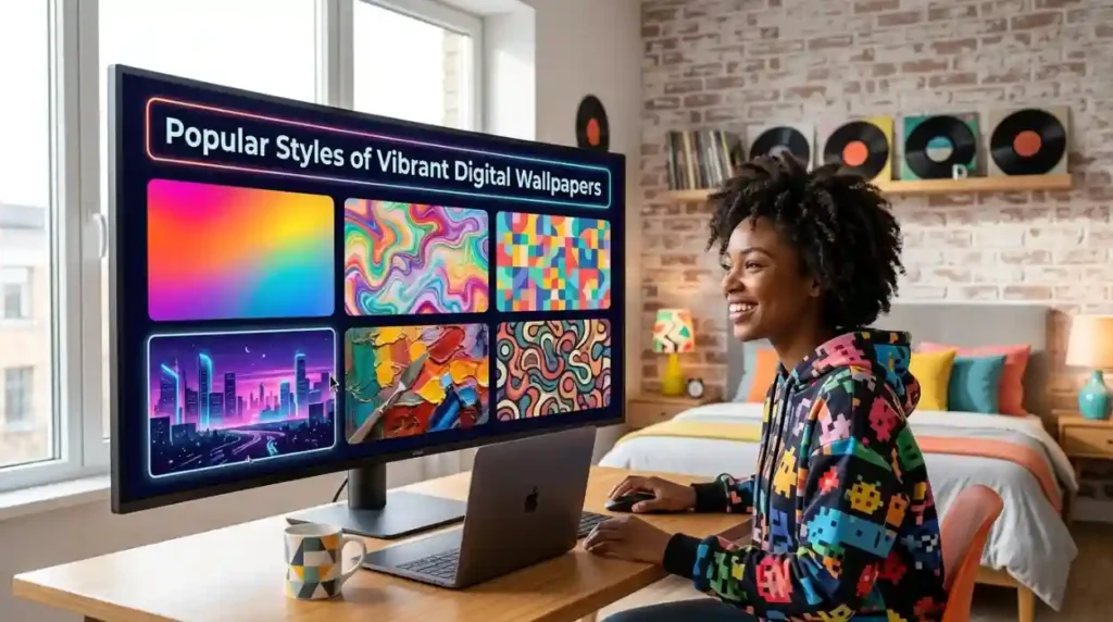 Popular Styles of Vibrant Digital Wallpapers